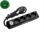 Panasonic 4 Plug 3 m Switch (WLTA0443-2BL)