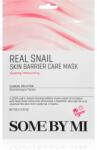 Some By Mi Daily Solution Snail Skin Barrier Care Mask mască textilă fortifiantă pentru regenerarea și reînnoirea pielii 20 g Masca de fata