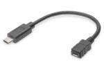 ASSMANN USB Type-C Adapter Cable, Type-C to micro B (AK-300316-001-S) (AK-300316-001-S)