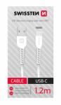 SWISSTEN Cablu Swissten de date USB/USB-C Alb 1, 2 m (8595217478121)