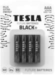 TESLA 4 baterii alcaline AAA BLACK+ 1, 5V Tesla Batteries (TS0014) Baterii de unica folosinta