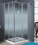 Niagara Wellness Ambon szögletes zuhanykabin tálca nélkül - 80x80 cm -grad üveggel