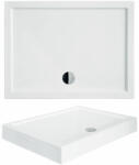 Besco Alpina C szögletes zuhanytálca 80 × 100 × 14 cm - BAA-10814-P (BAA-10814-P)
