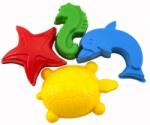 Teddies Matrite pentru animale de mare din plastic nisip 4 buc (TD00880109)