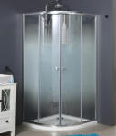  Niagara Lotus íves zuhanykabin tálca nélkül Alex zuhanytálcával - 90x90 cm -grad üveggel