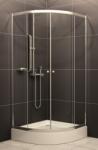  Radaway Projecta A íves zuhanykabin 90x90 fabrik üveggel (34200-01-06M)