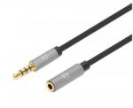 Manhattan 356046 audio kábel 3 M 3.5mm Fekete, Ezüst (356046) (356046)