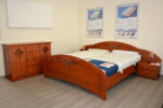 Quality Beds Márta bükk ágykeret magas lábvéggel 200x200