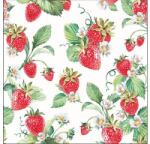  Szalvéta 33x33cm 20db/darab Garden Strawberries, Epreskert (AMB.13315915)