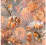 Ambiente Szalvéta 33x33cm 20db/csomag Orange autumn, Narancs ősz (AMB.13313695)