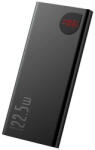  Külső akkumulátor, 10000 mAh, 22.5W, Okostelefonhoz és TabletPC-hez, 2 x USB aljzat, 1 x USB Type-C aljzat, LED kijelzővel, gyorstöltés, Baseus Adaman Metal, PPAD070001, fekete