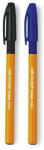 Cello Golyóstoll Cello Tri-Grip sárga tolltest 0, 7 mm kék eldobható (0748)