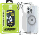 ITOP ATB Husa iPhone 14 Pro Max TPU Antisoc - Folie Sticla - Folie Spate - Protectie Camera - Inel Magnetic - Stickere Anti-Praf, Kit 6 in 1 De Protectie (ITOP009)