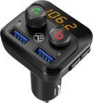 Tellur FMT-B8 Bluetooth FM Modulátor, USB, Mikrofon, 2xUSB port, MicroSD, 2.4 A, Extra Bass