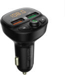 Tellur FMT-B7 Bluetooth FM Modulátor, USB, MicroSD foglalat, QC 3.0, Érzékeli és megjeleníti az akkumulátorfeszültséget, Fekete