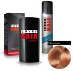 Cover Hair Volume hajdúsító, 30 g, csokoládé (vöröses barna) + kötést erősítő spray