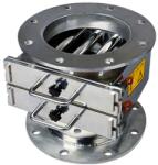 Magneo Smart Separator magnetic rotund D: 273 mm, H: 286 mm cu două grile dreptunghiulare 308 x 305 mm și flanșă circulară