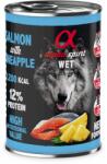 PRIMAL Spirit Conserva de hrana umeda Premium pentru caine Alpha Spirit, 93% carne de somon si ananas, 400g