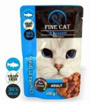 Fine Cat Adult Pouch Salmon 100gr - Беззърнен пауч с месо от сьомга 100гр