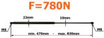 MZR Zetor Proxima Forterra Amortizor cu gaz pe capotă Zetor Proxima Forterra 65302835