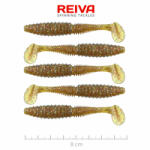 Reiva Zander Power Shad 8cm 3, 18gr 5db/cs (Barna Flitter) Plasztik csali (9901-804)