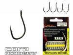Carp Academy Teflon Hook XS-5 Fekete 2 10db/csomag Füles Szakállas Bojlis horog (5605-002)