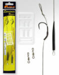 Carp Academy Snowmen Rig Teflon Fekete 6 2db/csomag Füles Szakállas Fonott előkötött horog (8106-706)