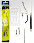 Carp Academy Snowmen Rig Fekete 6 2db/csomag Füles Szakállas Fonott előkötött horog (8106-606)