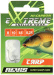 STÉG PRODUCT Method Carp előke tüskével Fekete 10 2db/csomag Füles Szakállas Monofil előkötött horog (8107-510)