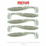 Reiva Zander Power Shad 8cm 3, 18gr 5db/cs (Ezüst Flitter) Plasztik csali (9901-807)
