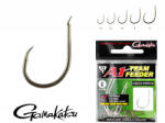 Gamakatsu Power Carp Ring Eye BB Fekete 16 10db/csomag Füles Szakáll nélküli Feeder horog (185093-016)