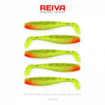 Reiva Flat Minnow shad 7, 5cm 5db/cs (Zöld-Piros Flitter) Plasztik csali (9902-804)