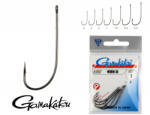 Gamakatsu Worm-36/004 Fekete 4 6db/csomag Füles Szakállas Ragadozó halas horog (146679-004)