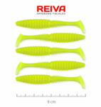 Reiva Zander Power Shad 8cm 3, 18gr 5db/cs (Fluo Zöld) Plasztik csali (9901-844)