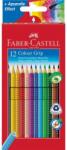 Faber-Castell Creioane colorate 12 culori Grip 2001 cutie carton Faber-Castell FC112412 (FC112412)