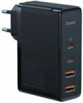 Baseus Incarcator de retea Incarcator rapid Baseus GaN5, 2x USB-C, 2x USB, 100W, cablu USB-C inclus, Gri (P10110302827-Z1) - vexio