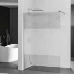 Mexen Kioto walk-in zuhanyfal - átlátszó/tej üveg / króm profil - (800-100-101-01-35)