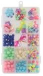 Teddies Mărgele din plastic colorate cu sfoară 24 buc într-o cutie (TD00861374)