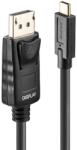 Lindy 43305 video átalakító kábel 5 M USB C-típus DisplayPort Fekete (43305) (43305)