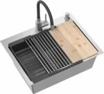 Quadron Luke chiuveta cu baterie și accesorii oțel/oțel ZH5845BS_3323503BL (ZH5845BS3323503BL)