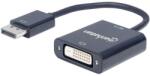 Manhattan 152228 video átalakító kábel 0, 23 M DisplayPort DVI-D Fekete (152228) (152228)
