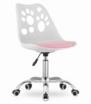  PRINT fehér és rózsaszín irodai szék