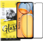 Xiaomi Redmi 13C / Poco C65 üvegfólia, tempered glass, előlapi, 9D, edzett, hajlított, fekete kerettel