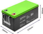 Qoltec Gel battery 12V, 200Ah (53083) - pcone