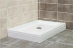 Favorit TWIN zuhanytálca szögletes aszimmetrikus - szaniter akril - 100 x 80 cm (AL127) - globalvivamarket
