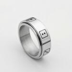 BeSpecial Inel inox antistres cu zaruri (ILA001_214)