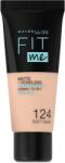 Maybelline Fond de ten Maybelline New York Fit Me Matte Poreless, 124 - Soft Sand, 30ml