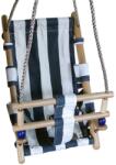 Strend Pro Leagan pentru copii, textil/lemn, albastru, max 70 kg, 36x24x45 cm (802399) Balansoar bebelusi