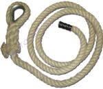  Mászókötél, 3 m, kötélszívvel, akasztóval, végzáróval