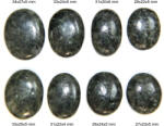  Cabochon din Serafinit cu Gaura - Oval - 23-34x15-27x4-7 mm - 1 Buc